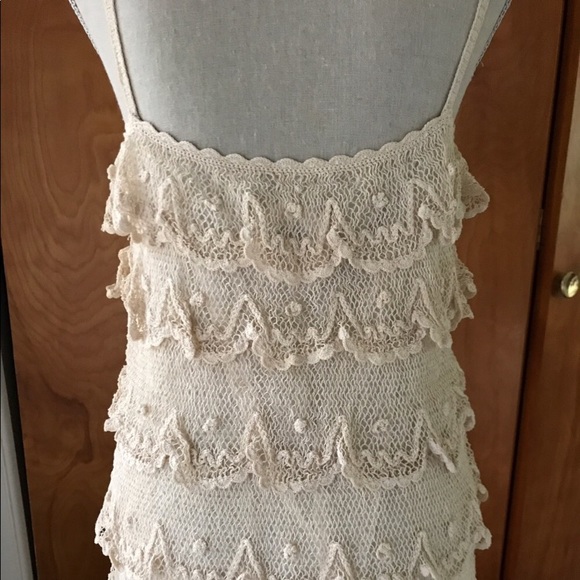 BY FRANCINE Tiered Lace Camisole (with silk lining) - Picture 5 of 7